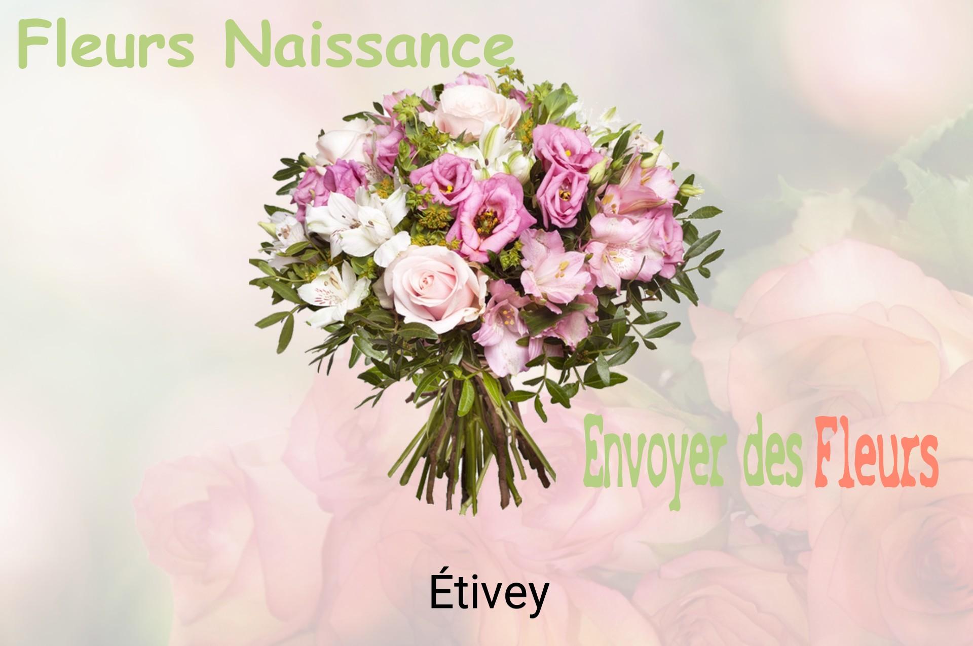 Bouquet de fleurs de naissance livré à Étivey